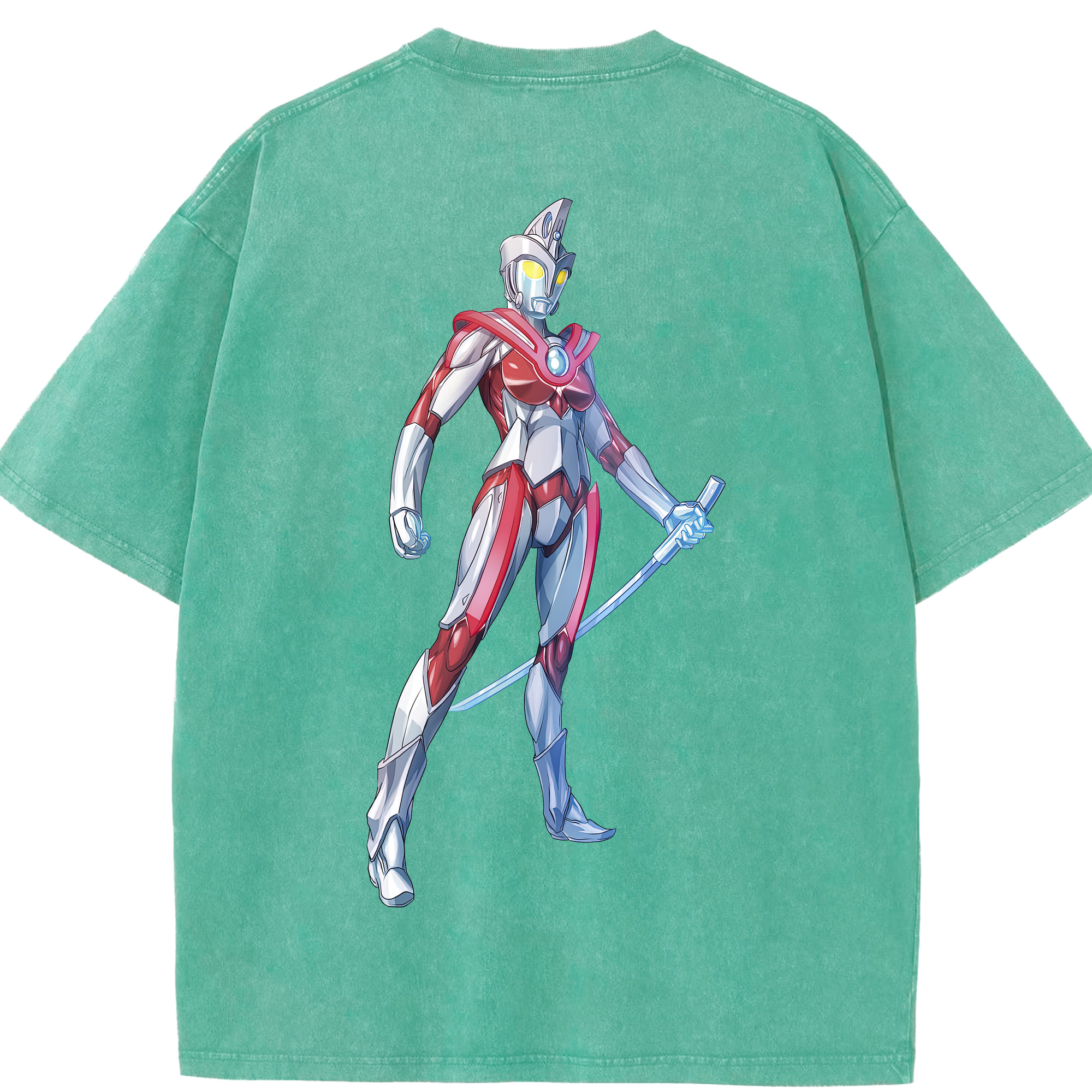（画像用） ウルトラマン Ultraman 綿100% ヴィンテージ風 半袖Tシャツ（背面プリント）